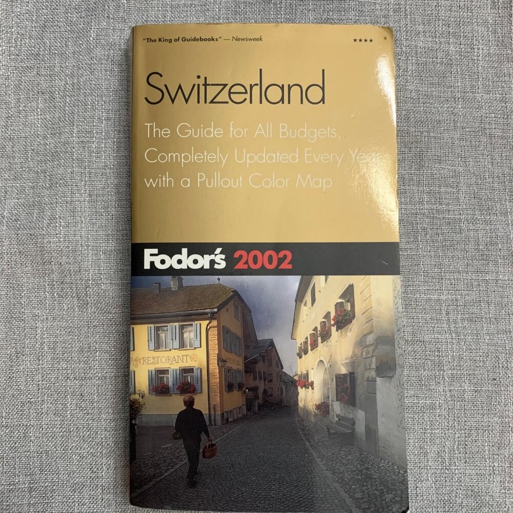 Fodors 2002 Switzerland Travel Guide With Pullout Color Map Book